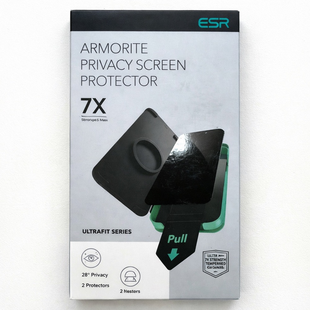 ESR Armorite Privacy Screen Protector iPhone XS Max Open Box New Tempered Glass